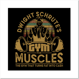 Dwight Schrute's Gym For Muscles Posters and Art